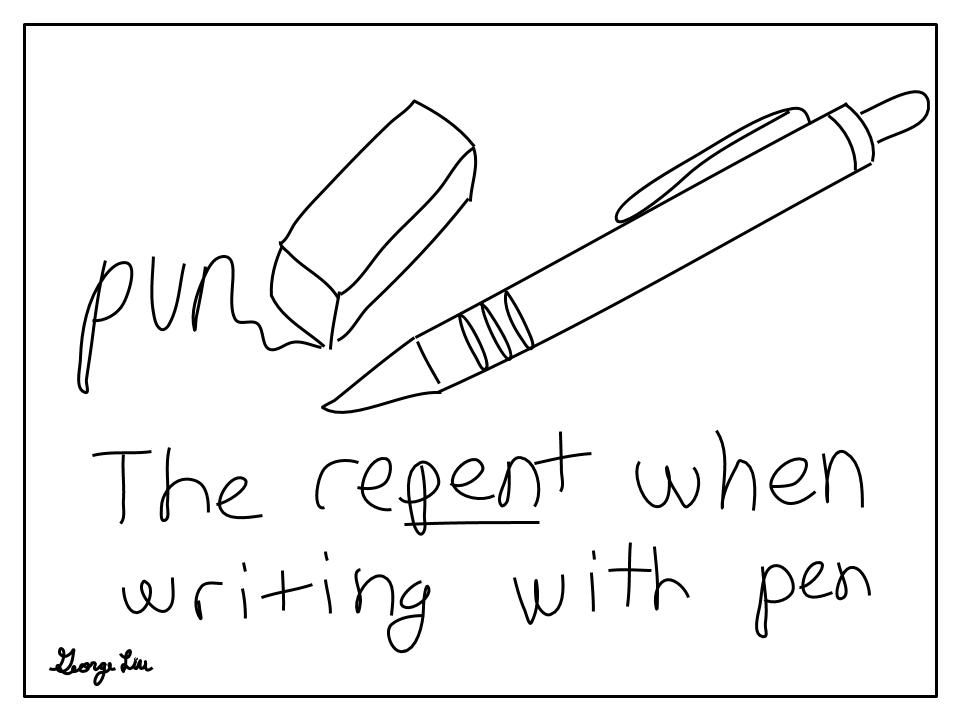 Cover photo for Punderline 35: Regrets, Pens, and Puns...